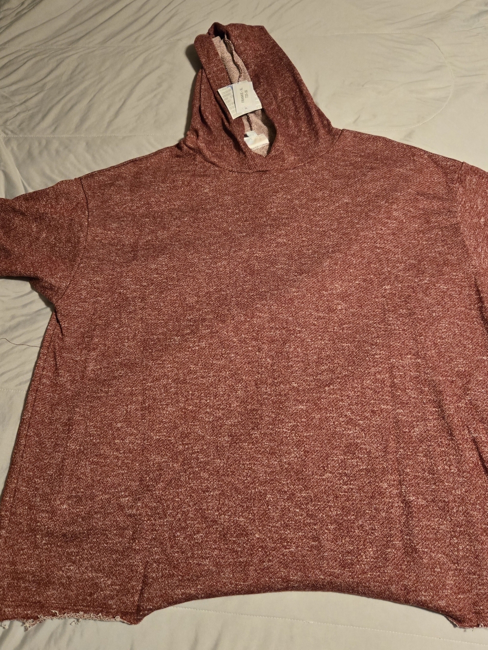 LuLaRoe Frankie - Hooded Pullover Sweater - Red Blend